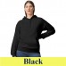 GISF500 SOFTSTYLE MIDWEIGHT FLEECE ADULT HOODIE kapucnis pulóver black